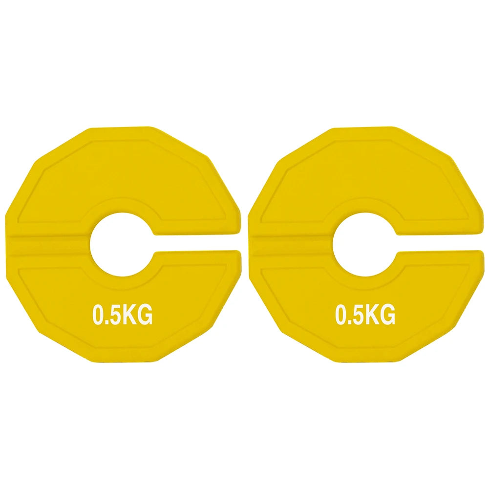 Microplate fractional weights for dumbbells and barbells, pair of 2
