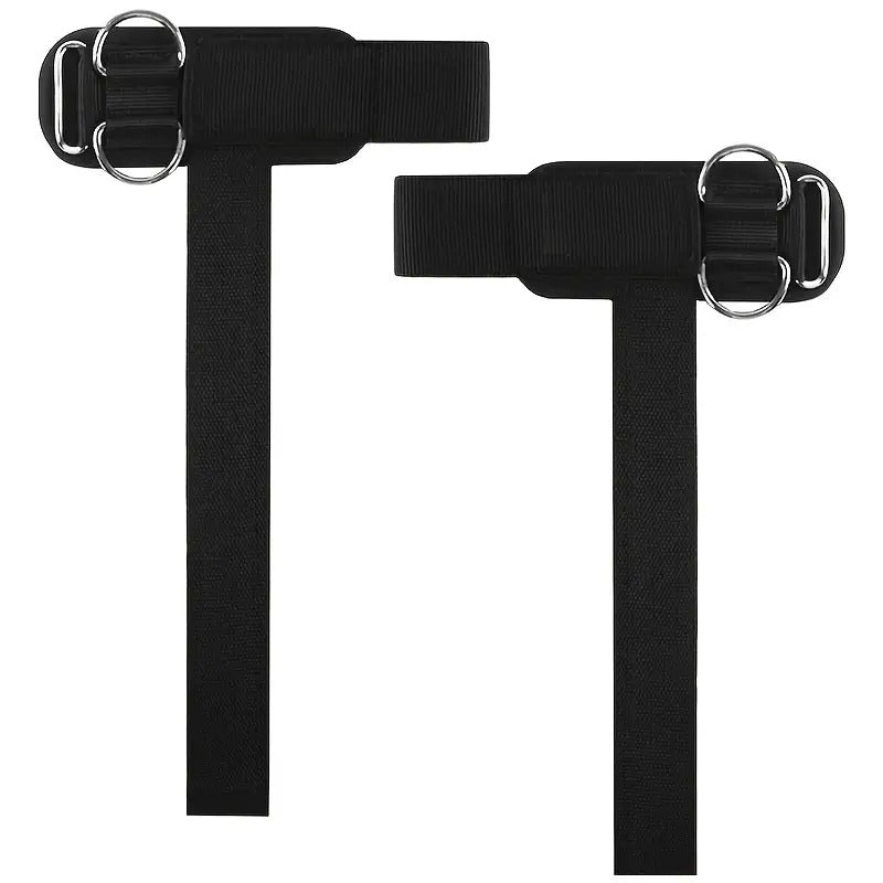 Pair of Wrist Cuff Straps with D-ring