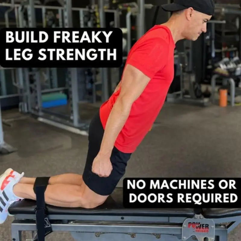 Stabilizer Strap - “exercise seatbelt” solution for leg extensions, nordic curls, and more