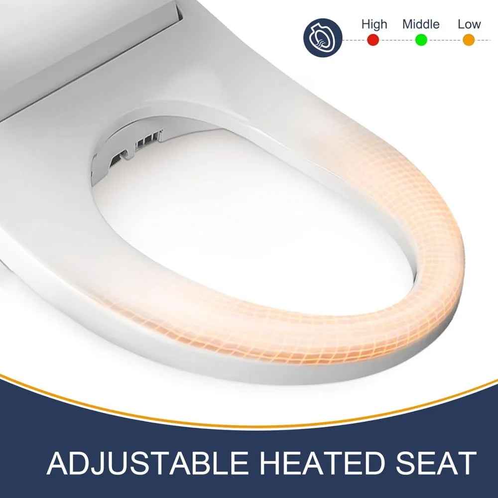 Electric Heated Bidet Toilet Seat (fits elongated toilet bowls)