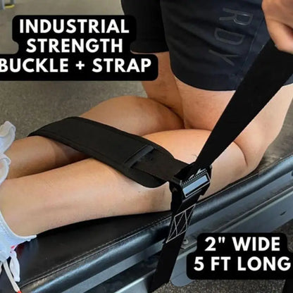 Stabilizer Strap - “exercise seatbelt” solution for leg extensions, nordic curls, and more