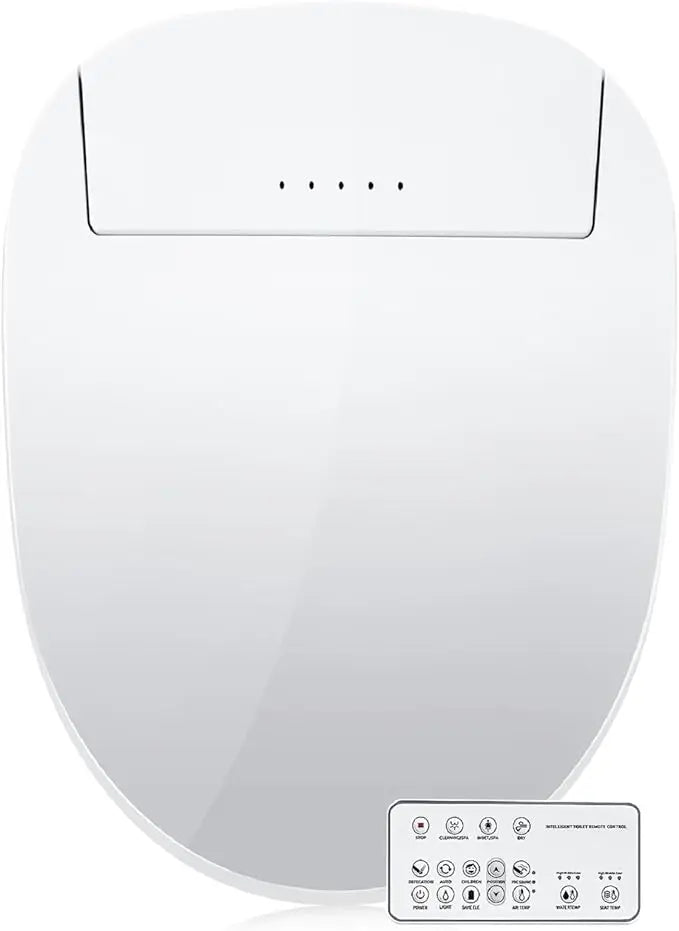 Electric Heated Bidet Toilet Seat (fits elongated toilet bowls)