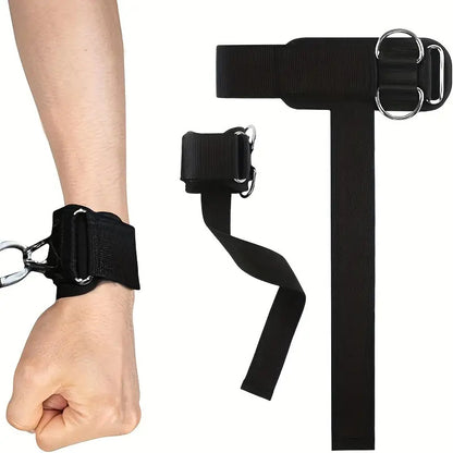 Pair of Wrist Cuff Straps with D-ring